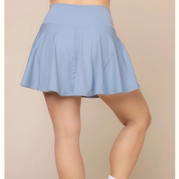 POPFLEX Twirl Skort In Blue Storm - Picture 5 of 7